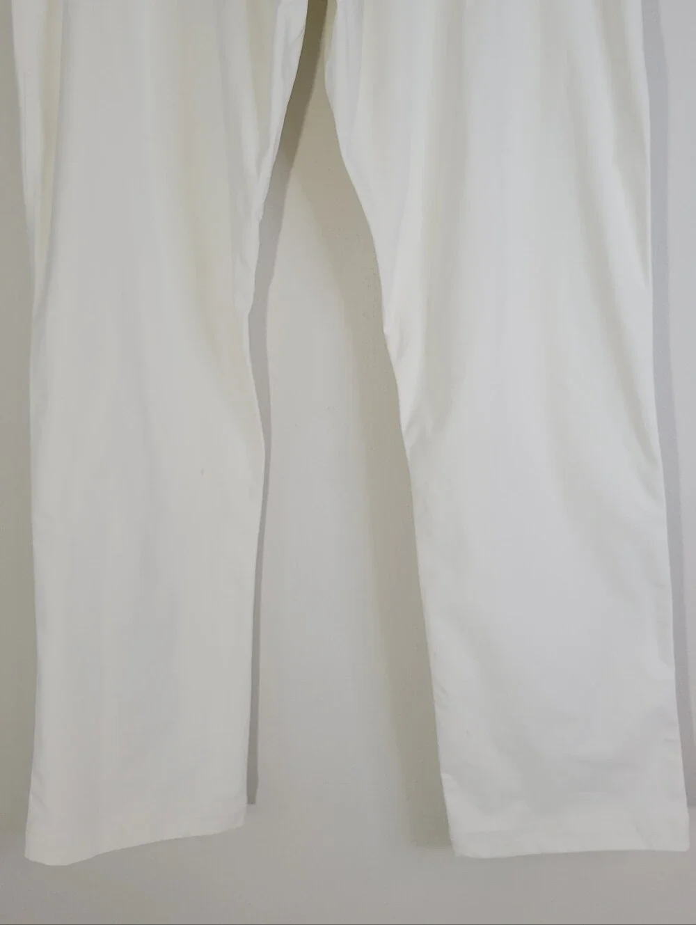 Willit Size 6 Men's White Straight-Leg Pants